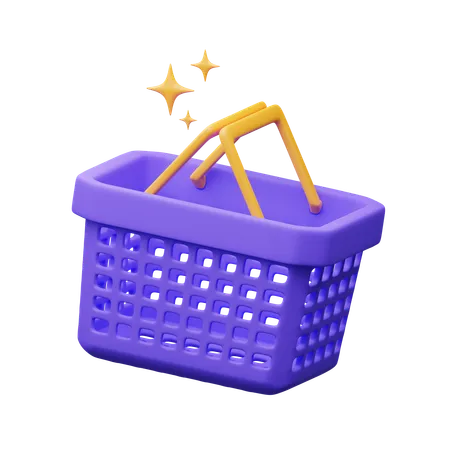 Shopping basket  3D Icon