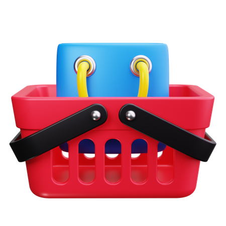 Shopping Basket  3D Icon