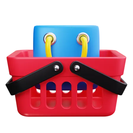 Shopping Basket  3D Icon