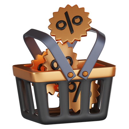 Shopping Basket  3D Icon