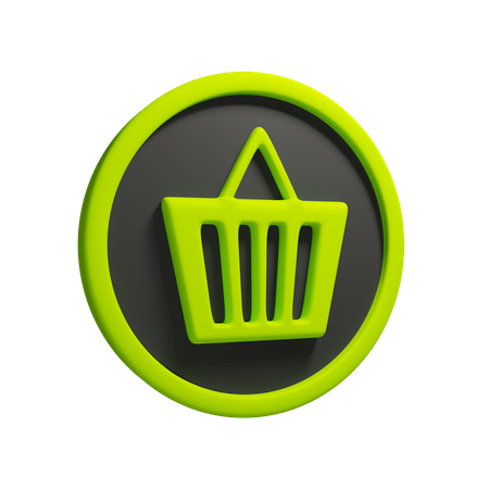 Shopping Basket  3D Icon