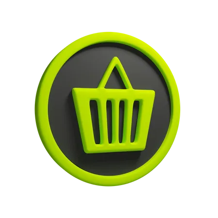 Shopping Basket  3D Icon