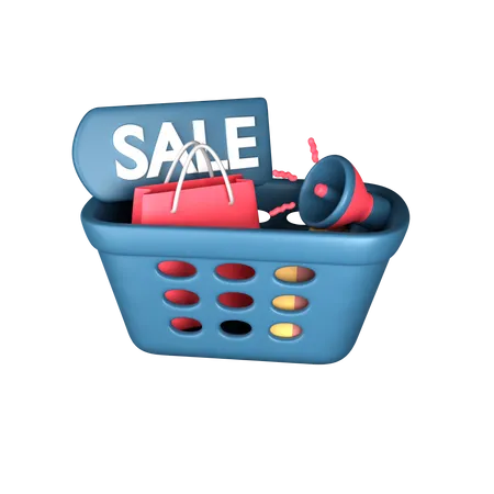 Shopping Basket  3D Icon