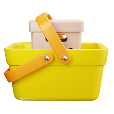 Shopping Basket  3D Icon