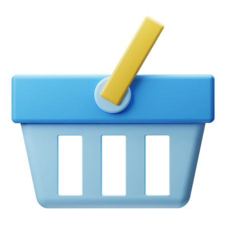 Shopping Basket  3D Icon