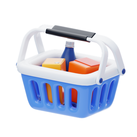 Shopping Basket  3D Icon