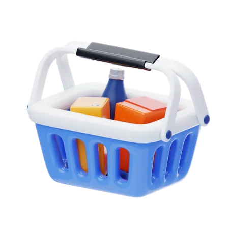 Shopping Basket  3D Icon