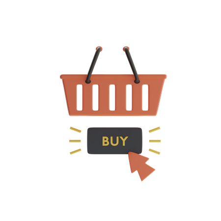 Shopping Basket  3D Icon