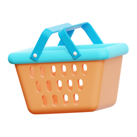 Shopping Basket  3D Illustration