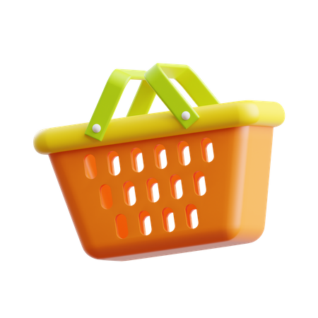 Shopping Basket  3D Illustration