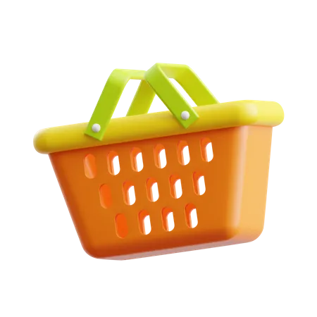 Shopping Basket  3D Illustration