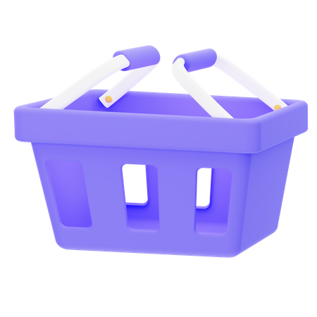 Shopping Basket  3D Illustration