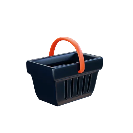 Shopping Basket  3D Illustration