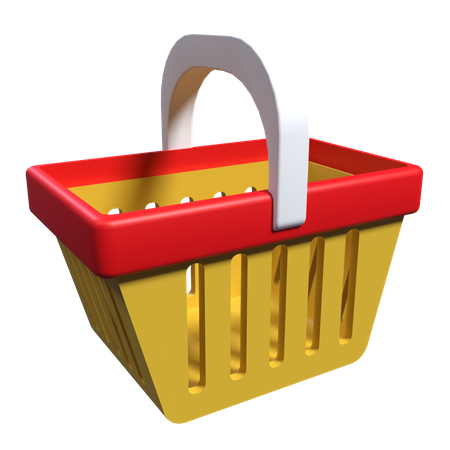 Shopping Basket  3D Illustration