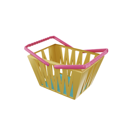 Shopping Basket  3D Illustration