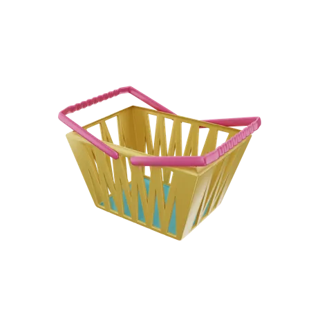 Shopping Basket  3D Illustration