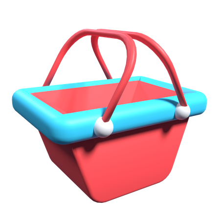 Shopping Basket  3D Illustration