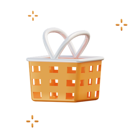 Shopping Basket  3D Illustration