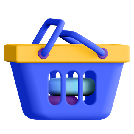 Shopping Basket  3D Illustration