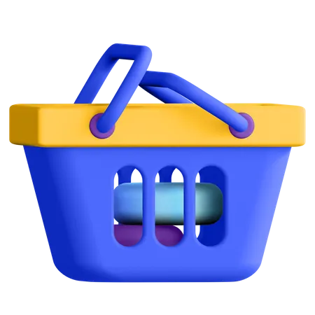 Shopping Basket  3D Illustration