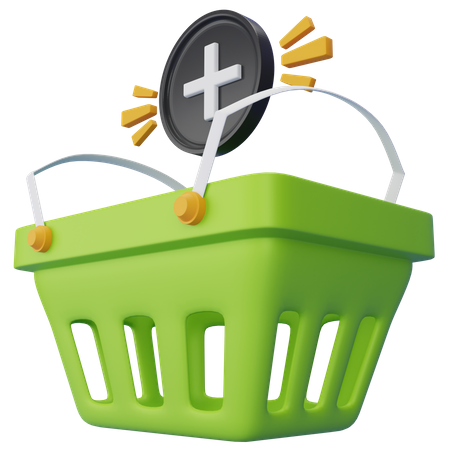 Shopping Basket  3D Illustration