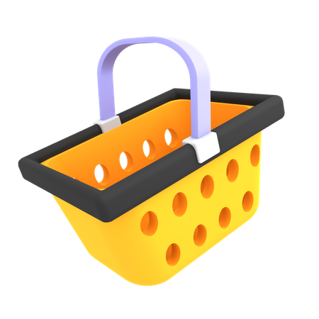 Shopping Basket  3D Illustration