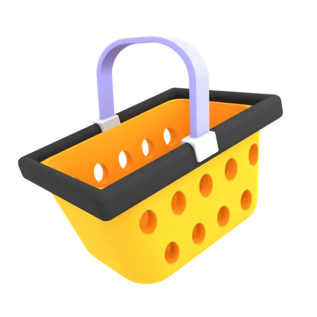 Shopping Basket  3D Illustration