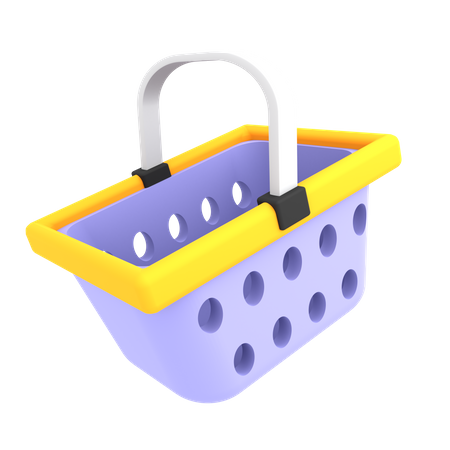 Shopping Basket  3D Illustration