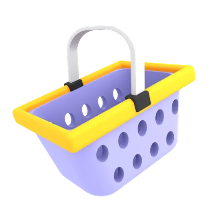 Shopping Basket  3D Illustration