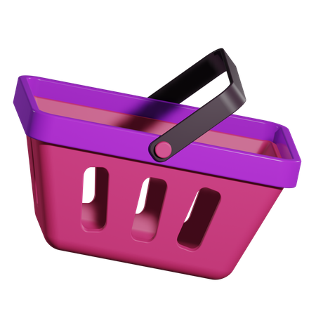 Shopping Basket  3D Illustration