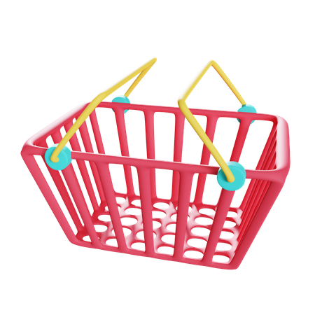 Shopping Basket  3D Illustration