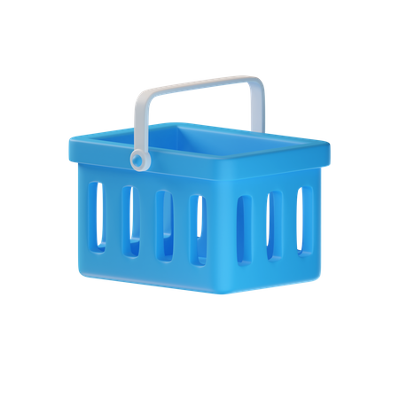 Shopping Basket  3D Illustration