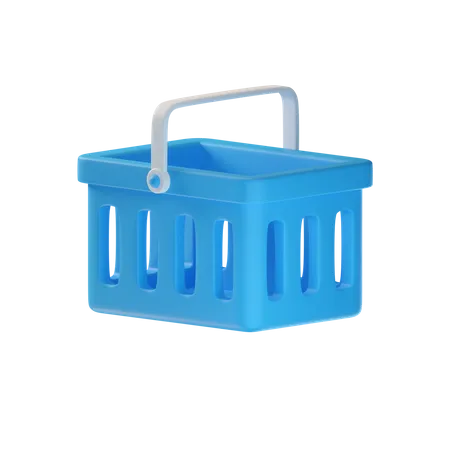 Shopping Basket  3D Illustration