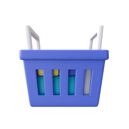 Shopping Basket  3D Illustration