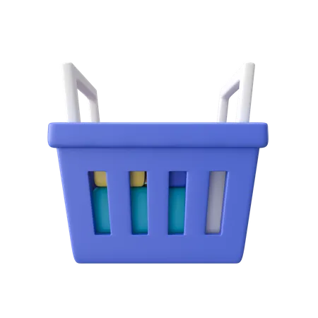 Shopping Basket  3D Illustration