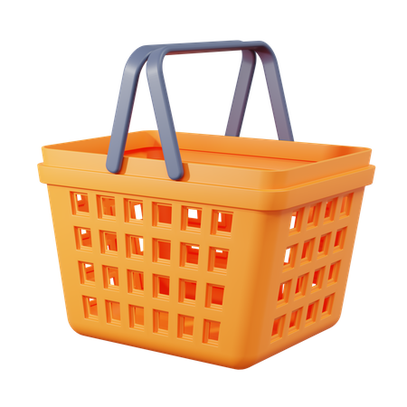 Shopping Basket  3D Illustration