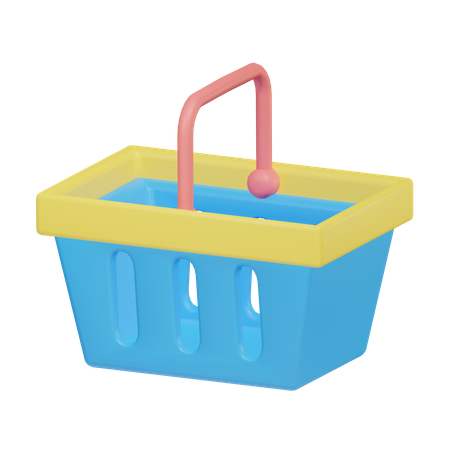 Shopping Basket  3D Illustration