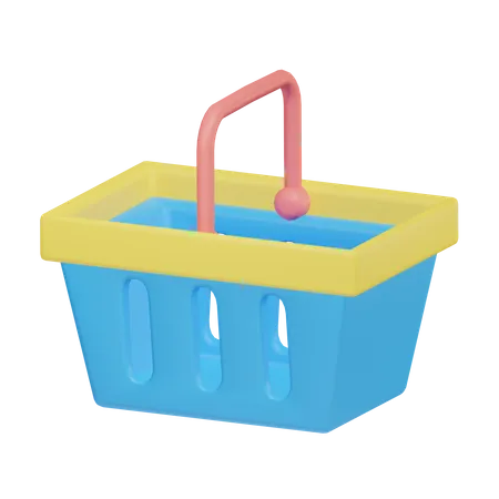 Shopping Basket  3D Illustration