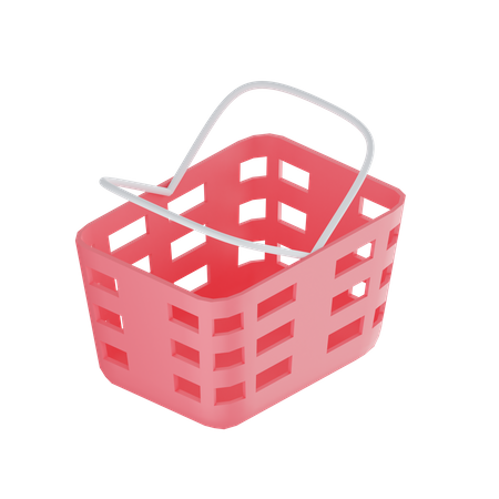 Shopping Basket  3D Illustration