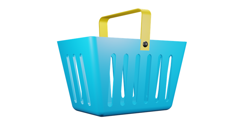 Shopping Basket  3D Illustration