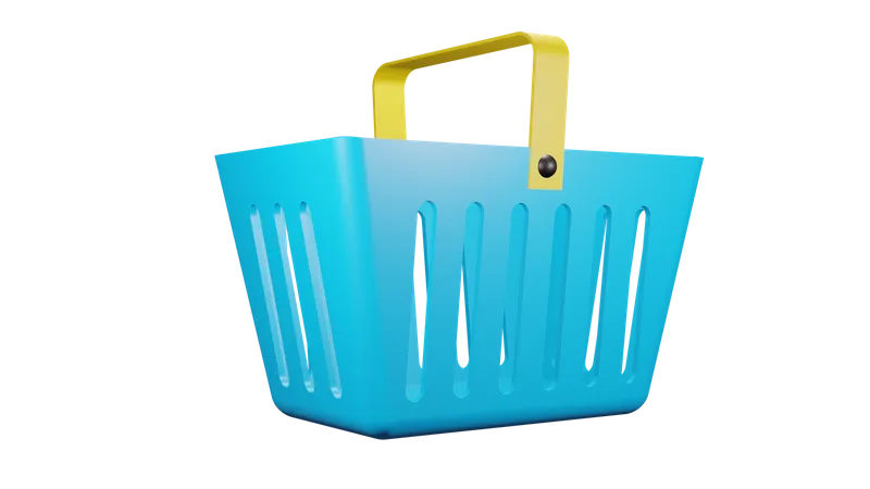 Shopping Basket  3D Illustration