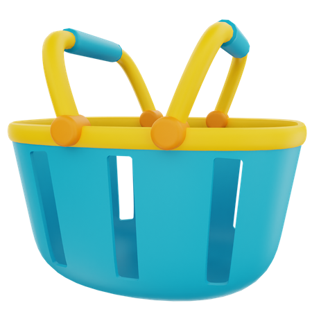 Shopping basket  3D Illustration