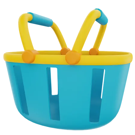 Shopping basket  3D Illustration