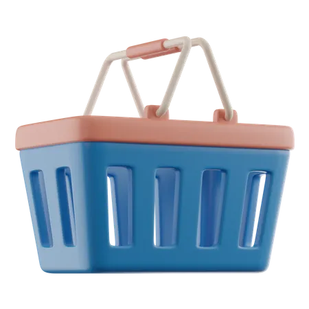 Shopping Basket  3D Illustration