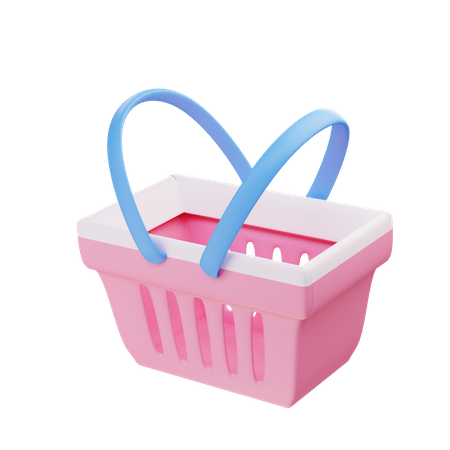 Shopping basket  3D Illustration