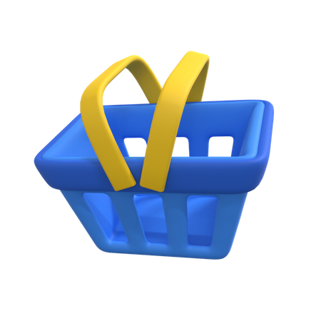 Shopping Basket  3D Illustration