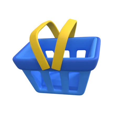 Shopping Basket  3D Illustration