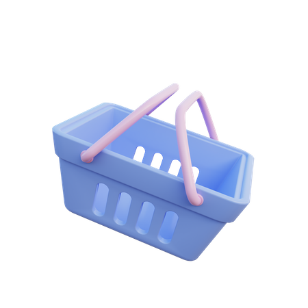 Shopping basket  3D Illustration