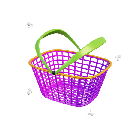 Shopping Basket  3D Illustration