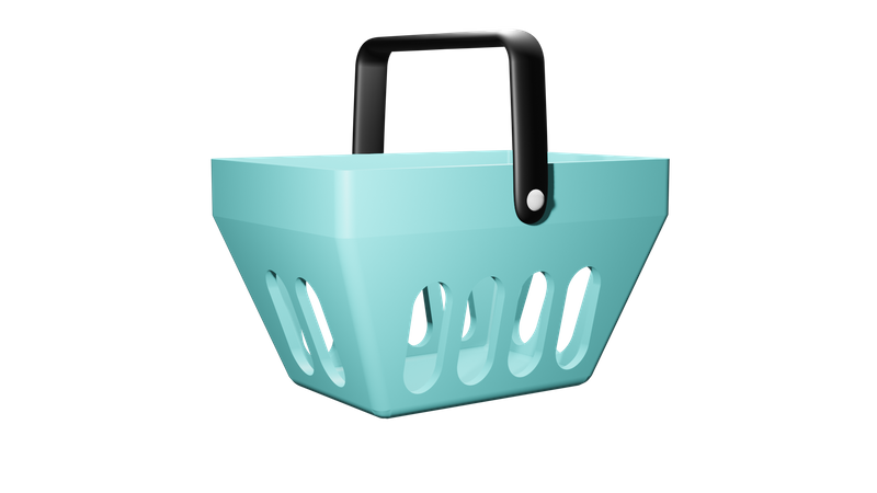 Shopping Basket  3D Illustration